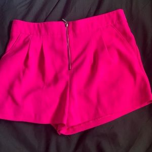Hot pink shorts